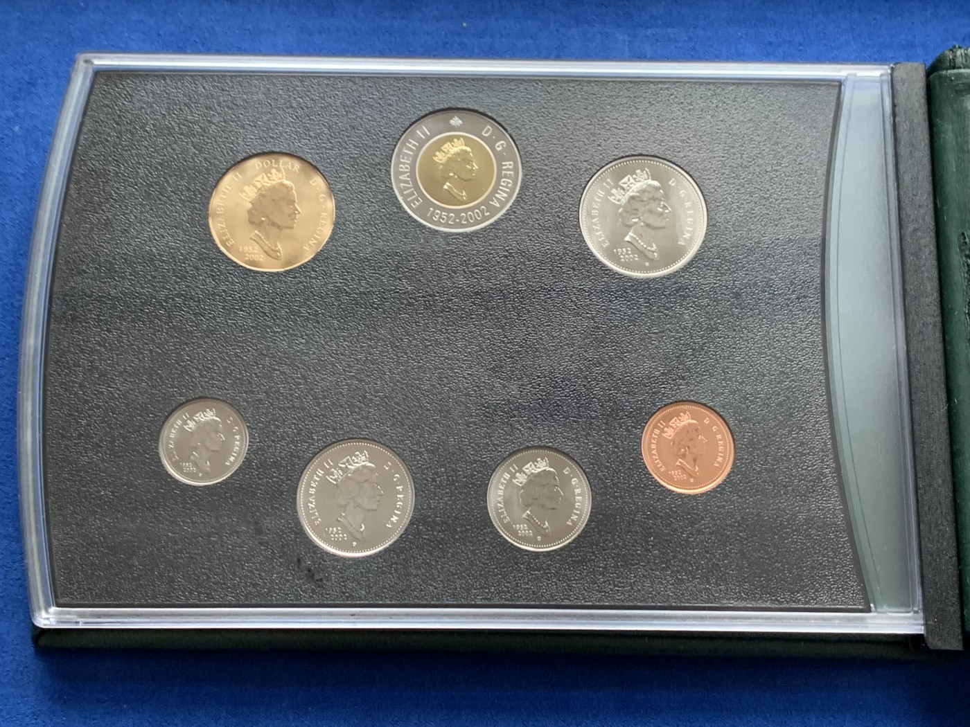 《竞宝斋》第261场-周日，周一，周二 3场连拍 (全场包邮) 加拿大 2002年 Specimen Set 套币 7枚装  精制磨砂工艺 非普通UNC品相