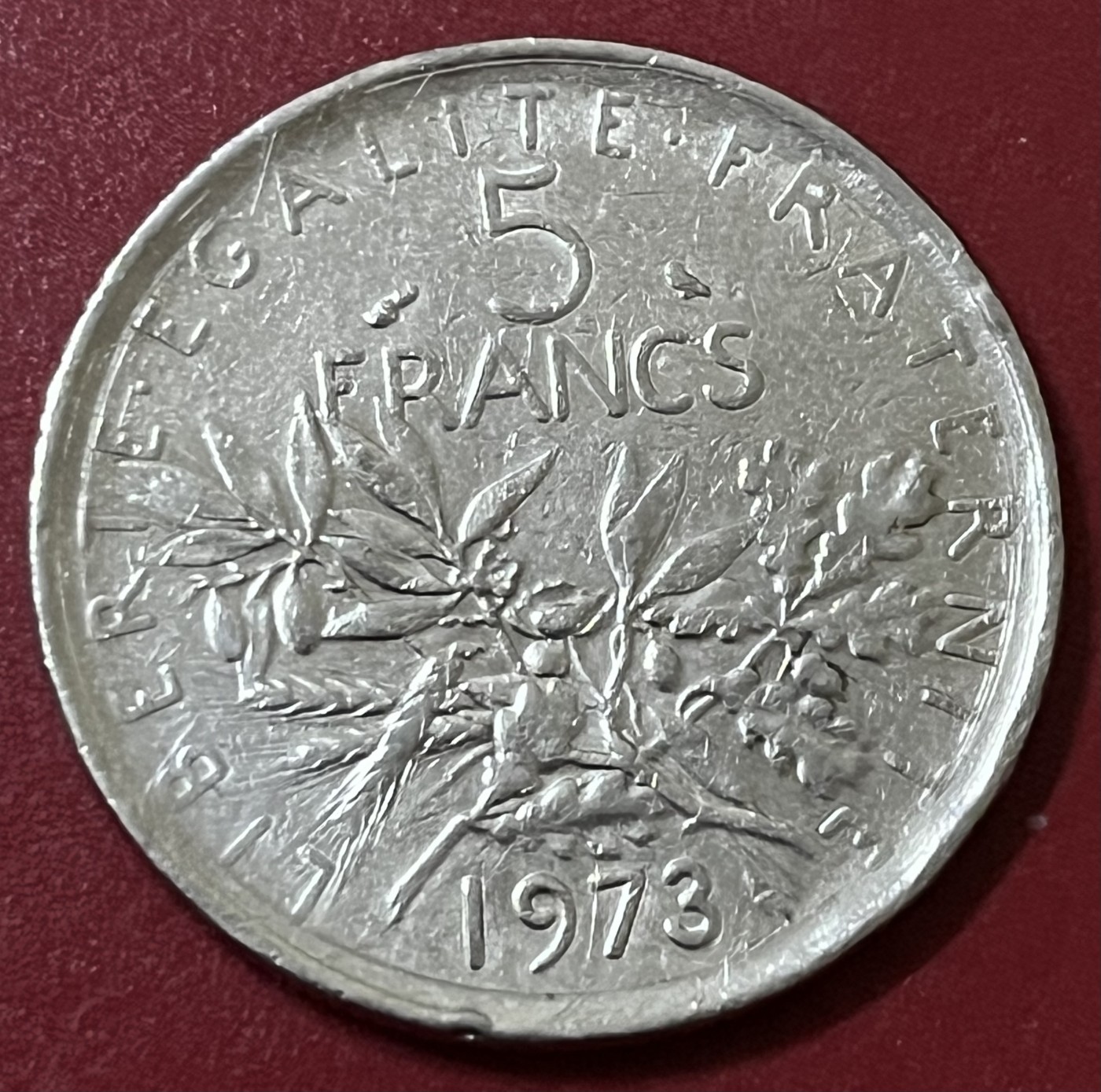 神仙姐姐散币好品专场第三十四期（无佣金满邮自动发出 1976年法国5法郎