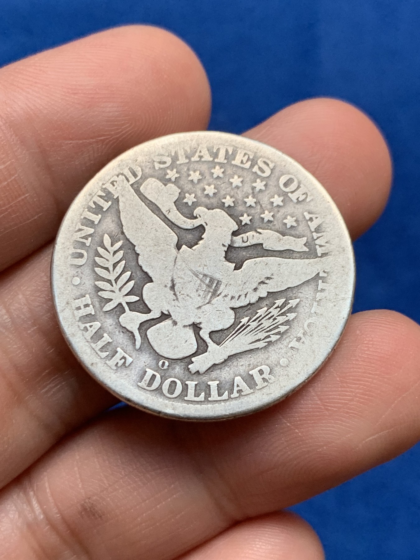 《竞宝斋》第261场-周日，周一，周二 3场连拍 (全场包邮) 美国1907年半美元银币 手感很好 自然流通