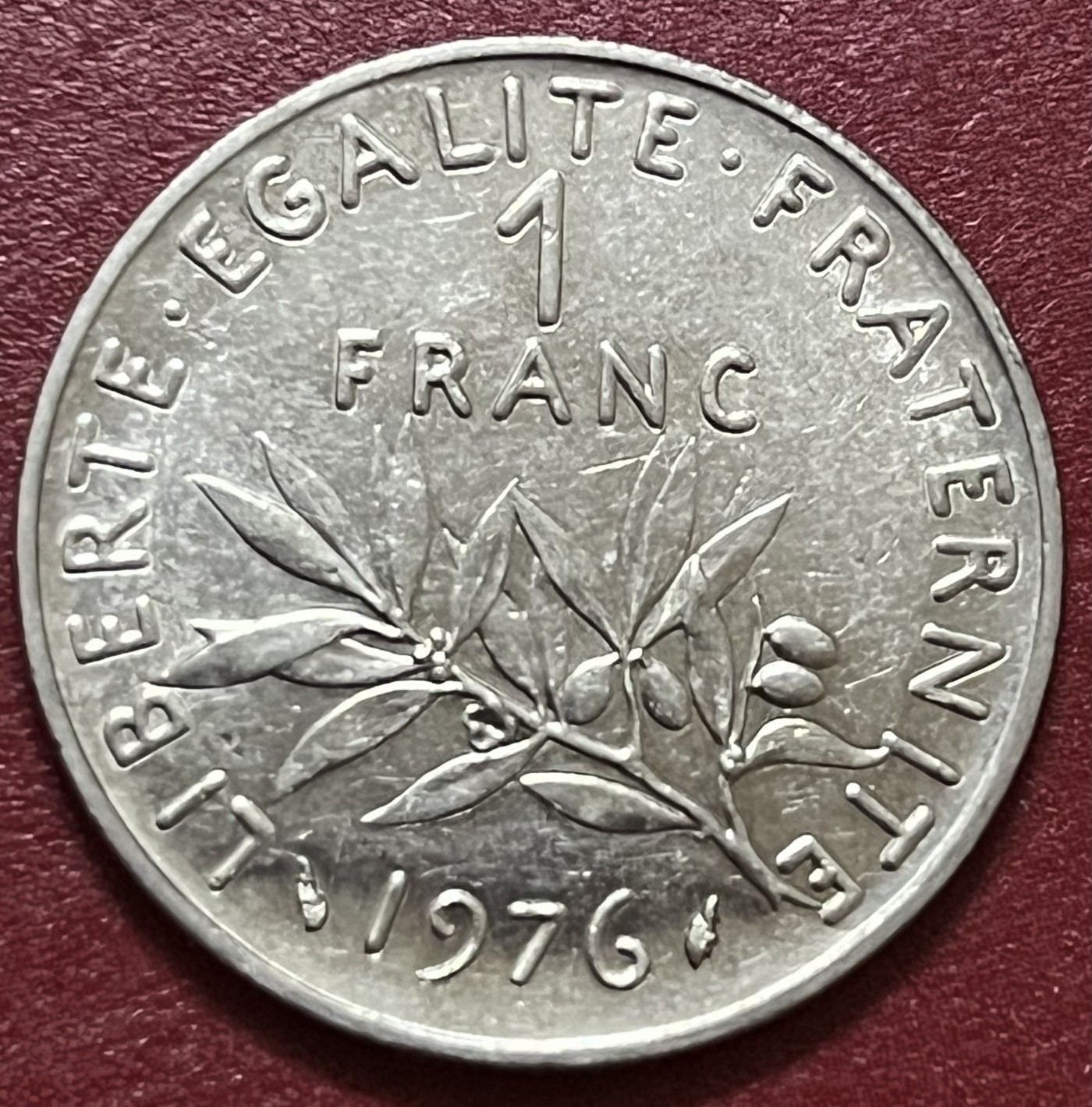 神仙姐姐散币好品专场第三十四期（无佣金满邮自动发出 1976年法国1法郎