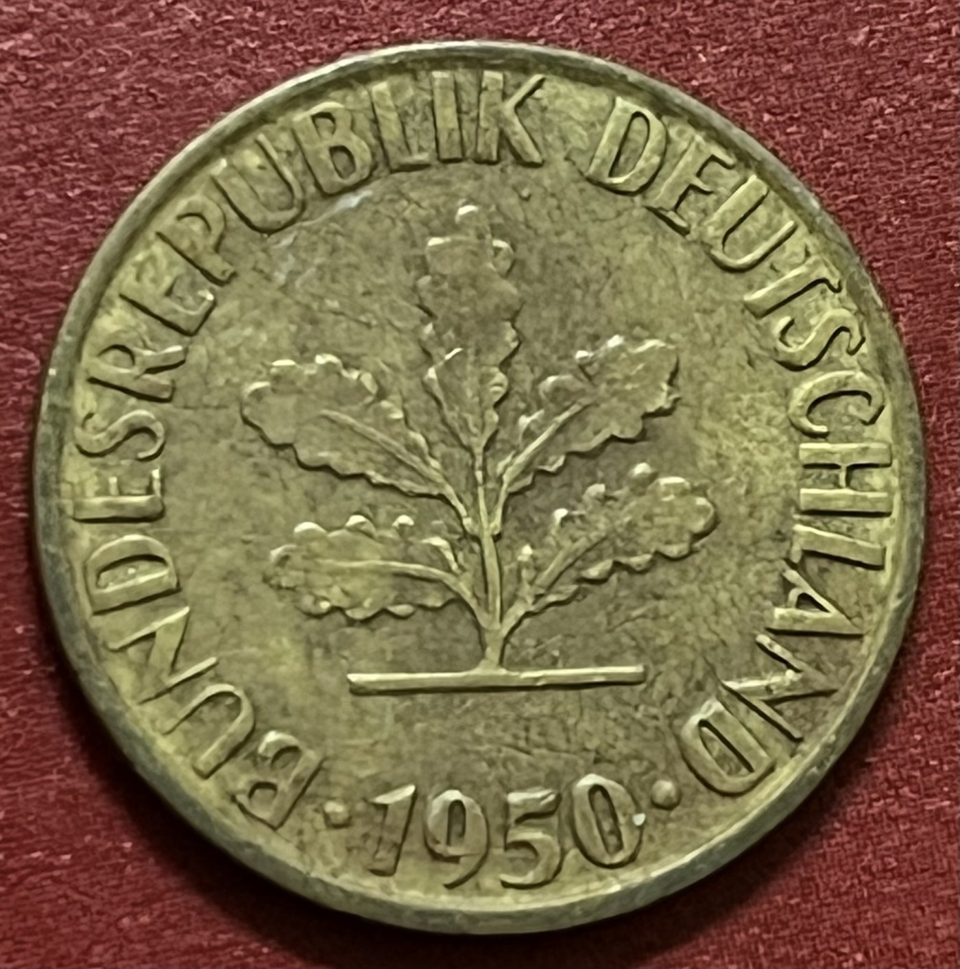 神仙姐姐散币好品专场第三十四期（无佣金满邮自动发出 1950年德国5芬尼