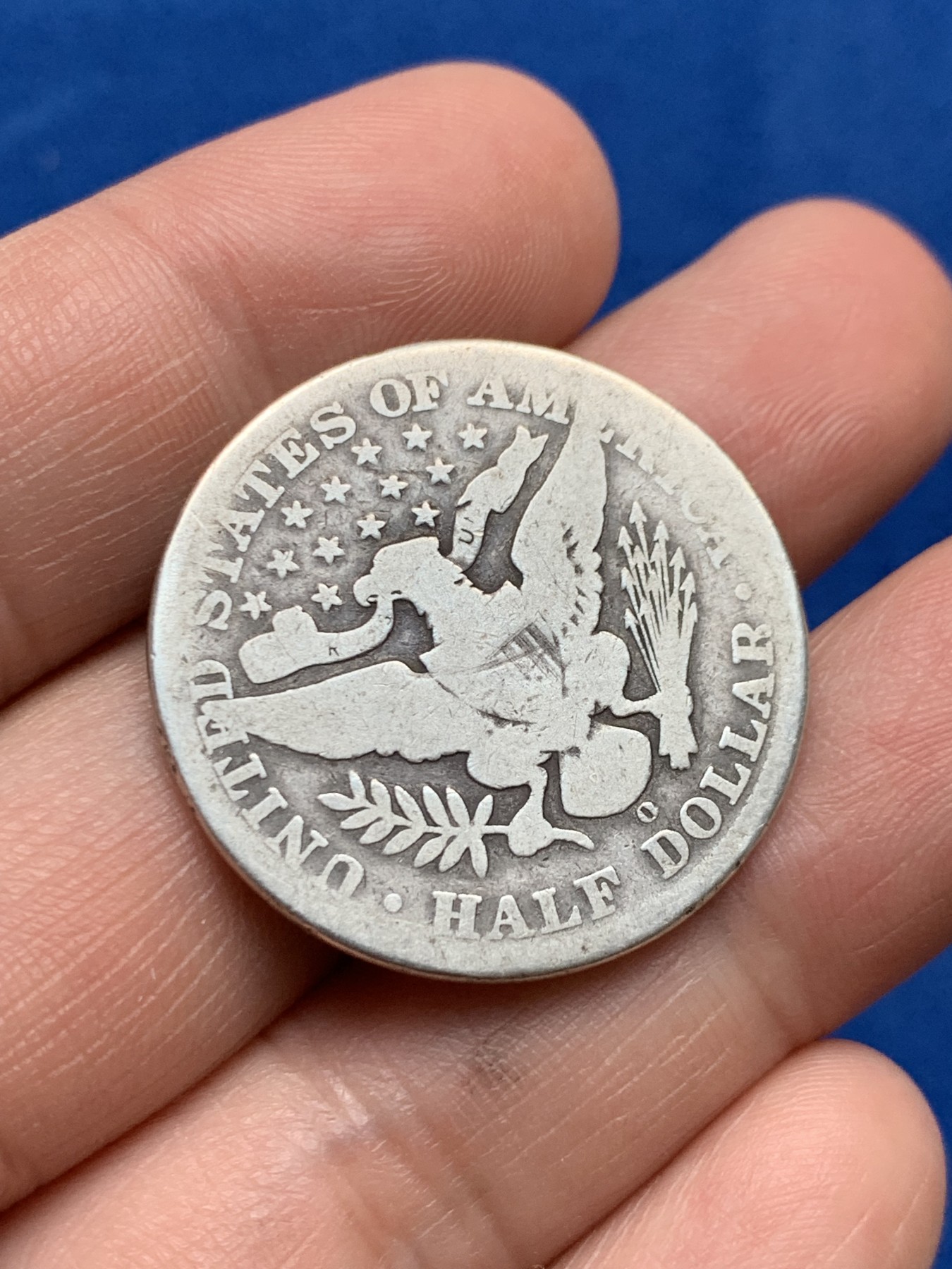 《竞宝斋》第261场-周日，周一，周二 3场连拍 (全场包邮) 美国1907年半美元银币 手感很好 自然流通