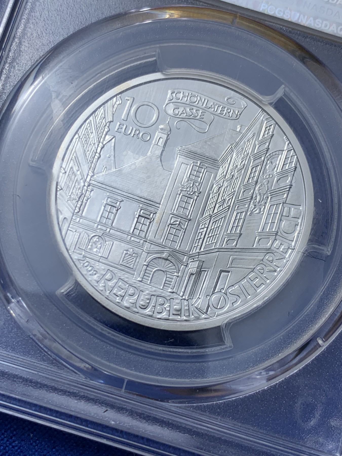 《竞宝斋》第261场-周日，周一，周二 3场连拍 (全场包邮) PCGS PR69DCAM 奥地利2009年发行古代神话巴吉里斯克蜥蜴10欧精制币（克劳斯获奖2011年最受欢迎银币）