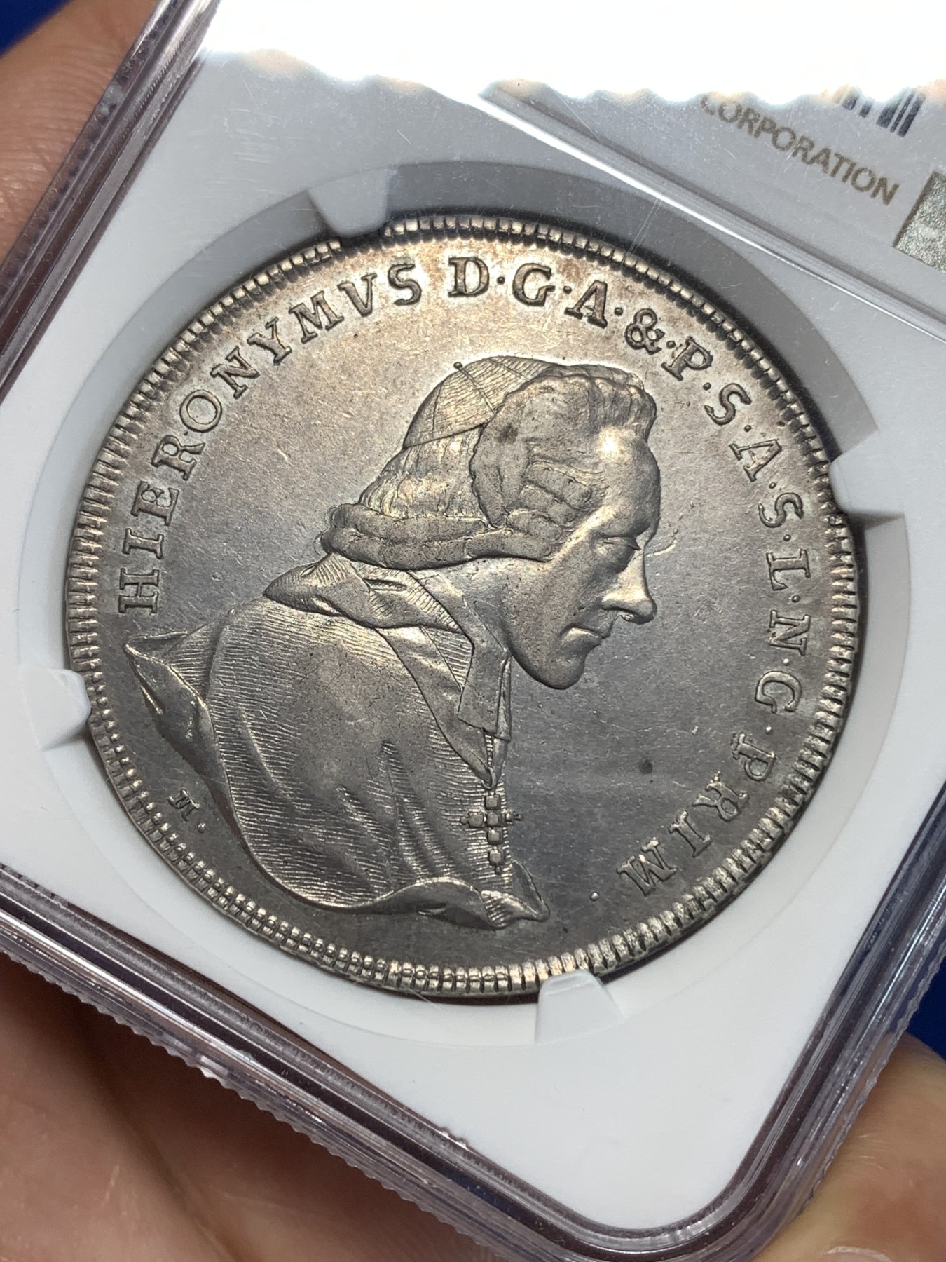 《竞宝斋》第261场-周日，周一，周二 3场连拍 (全场包邮) NGC AUD 1778年奥地利萨尔茨堡1泰勒银币