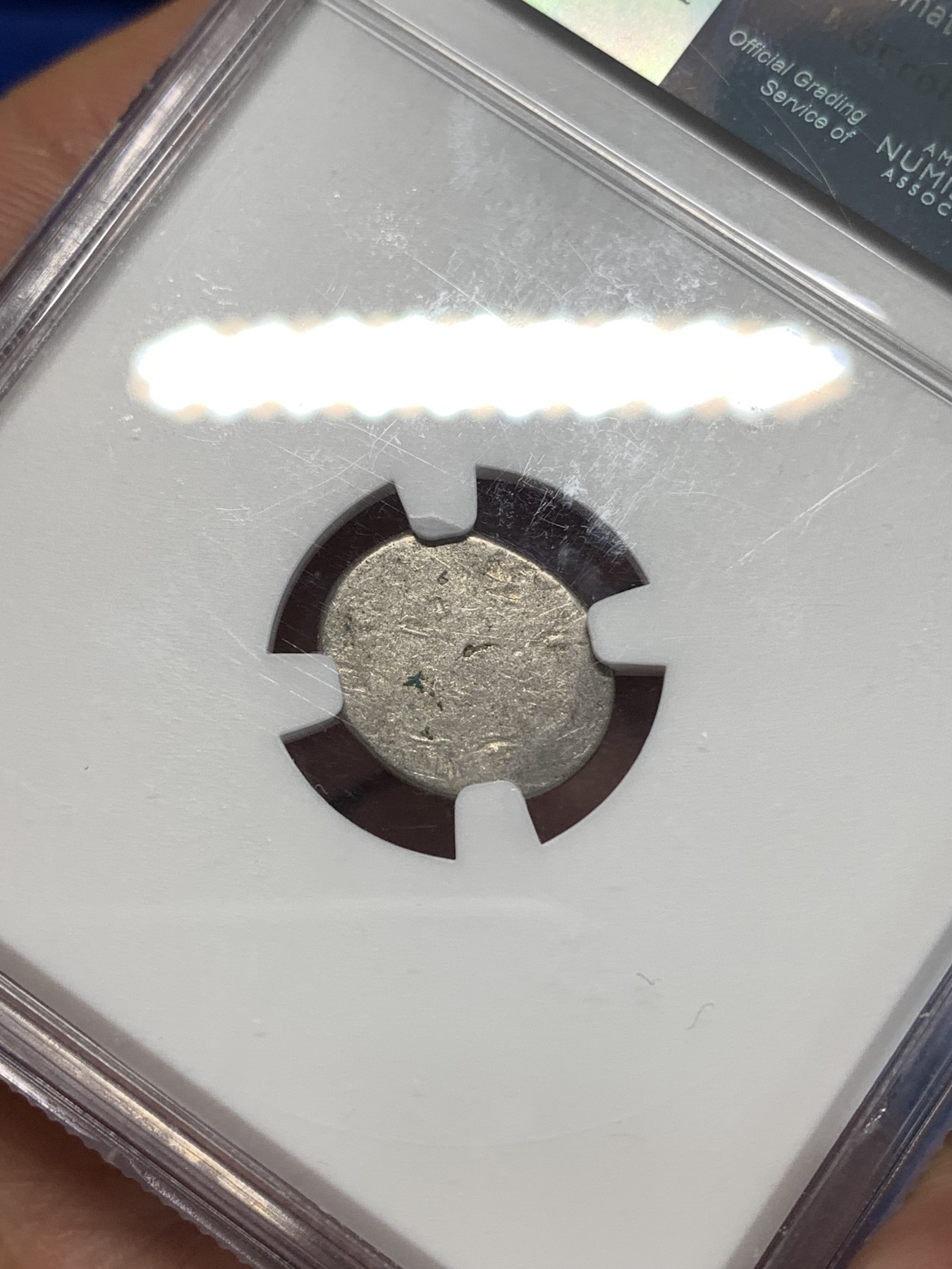 《竞宝斋》第261场-周日，周一，周二 3场连拍 (全场包邮) NGC AU50 1847-60柬埔寨金边王朝小鸟打制银币