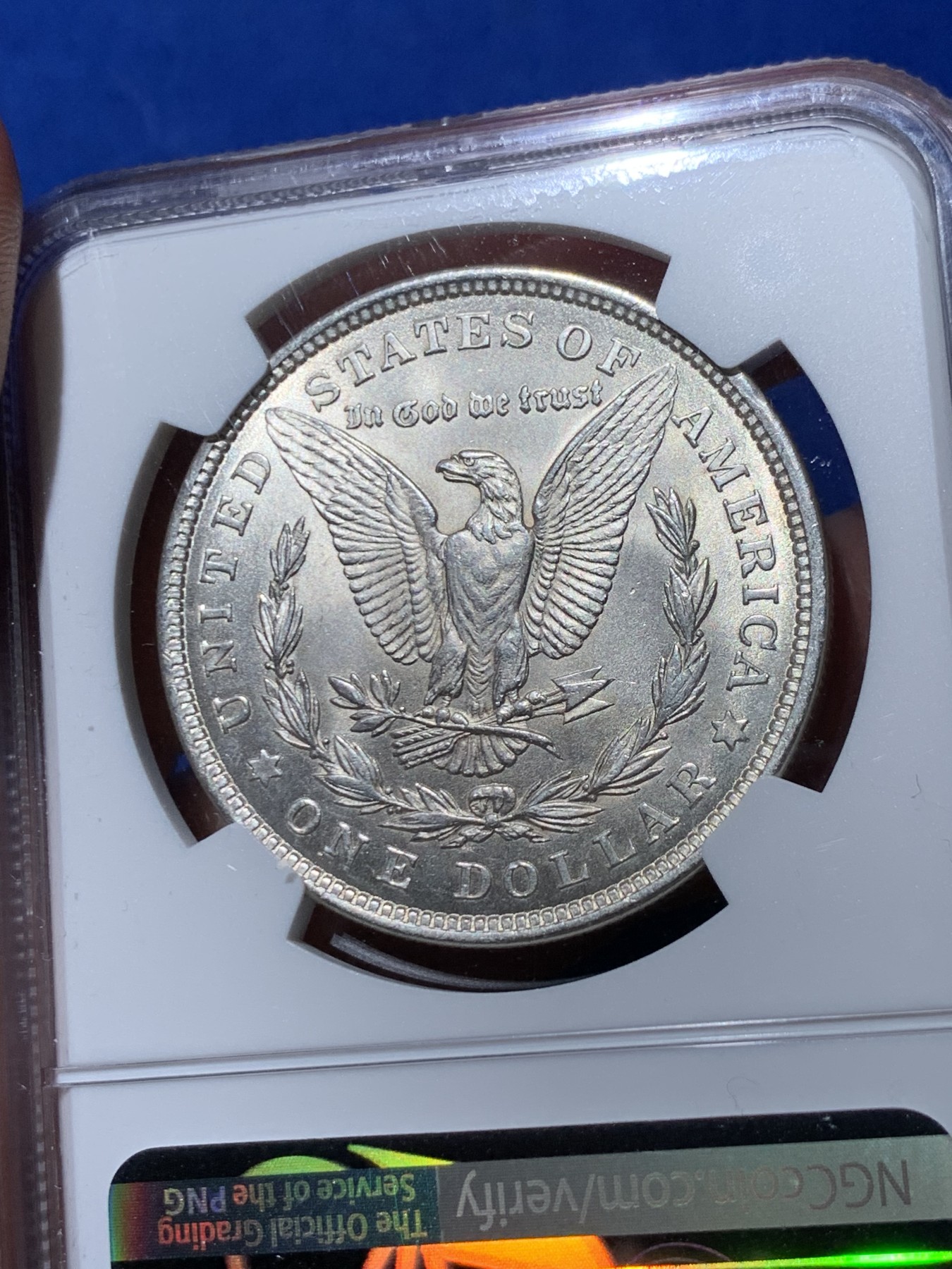 《竞宝斋》第261场-周日，周一，周二 3场连拍 (全场包邮) NGC MS63 美国1921年摩根银币