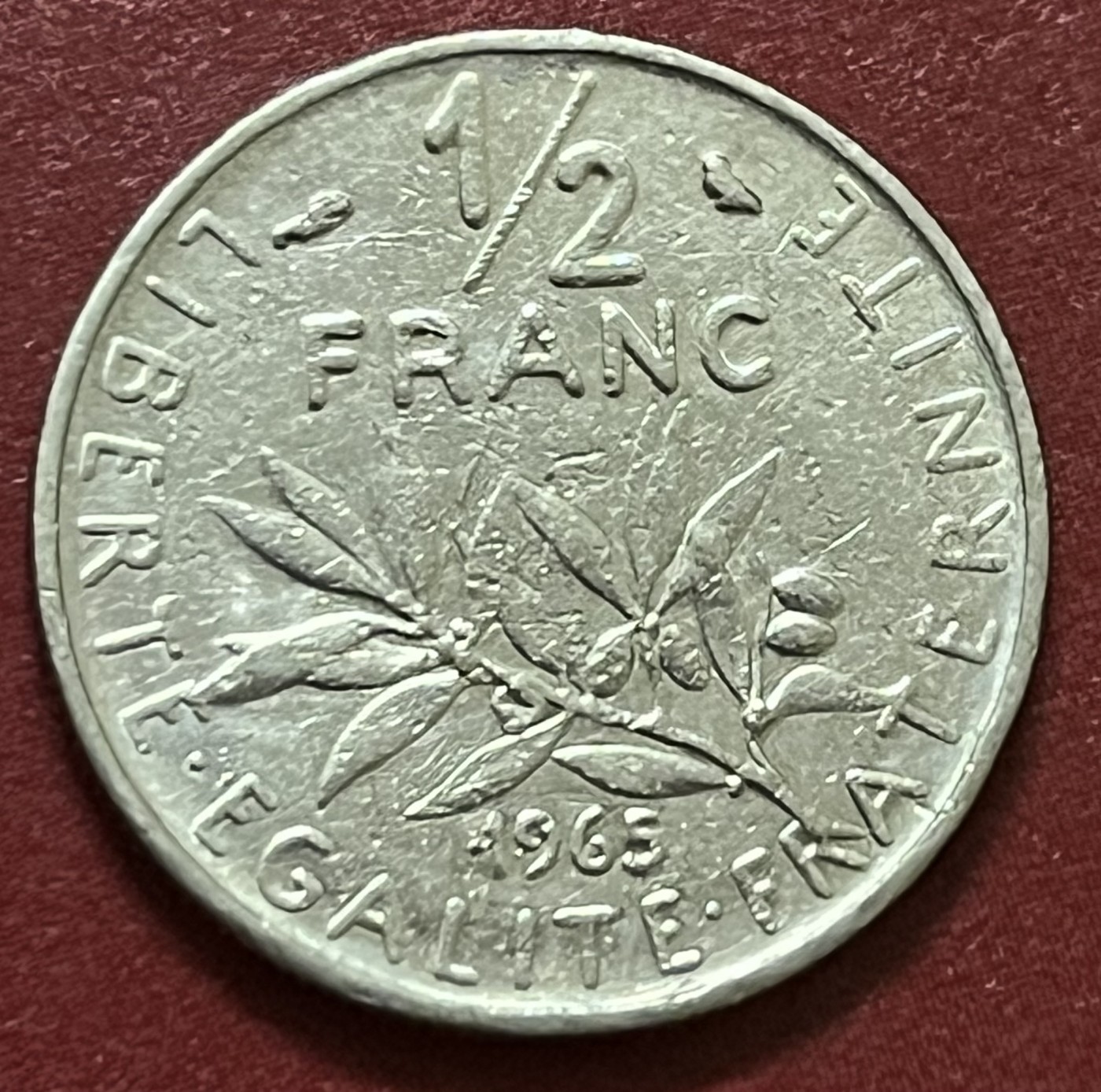 神仙姐姐散币好品专场第三十四期（无佣金满邮自动发出 1965年法国1/2法郎