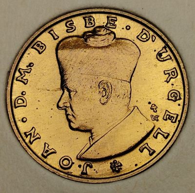 布加迪🐬～世界钱币🌾第 105 期 /  梵蒂冈🐦/圣马力诺🐬/意大利🦜等国专场 - 安道尔🇦🇩 1984年 1第纳尔 25mm