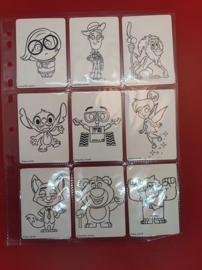 妖精的尾巴卡牌拍卖第十六期(收拍品) - 集卡社迪士尼100周年素描涂色卡9张