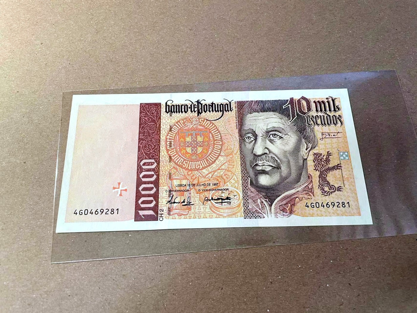 【Blue Auction】✨世界纸币精拍第466期【精】 葡萄牙 1997年10000埃斯库多 最高值 全新UNC