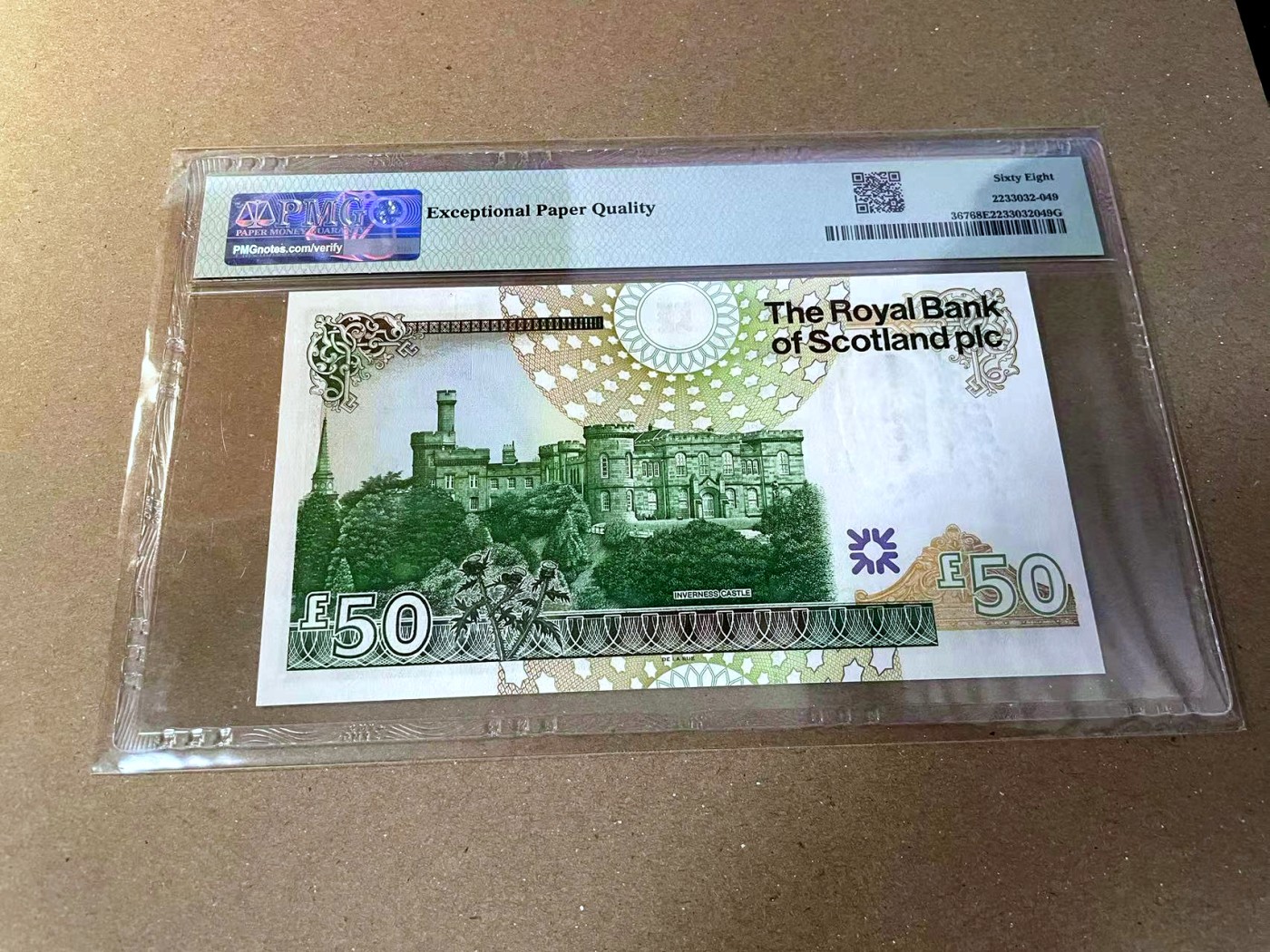 【Blue Auction】✨世界纸币精拍第466期【精】 苏格兰 2005年50镑 PMG68EPQ 超高分