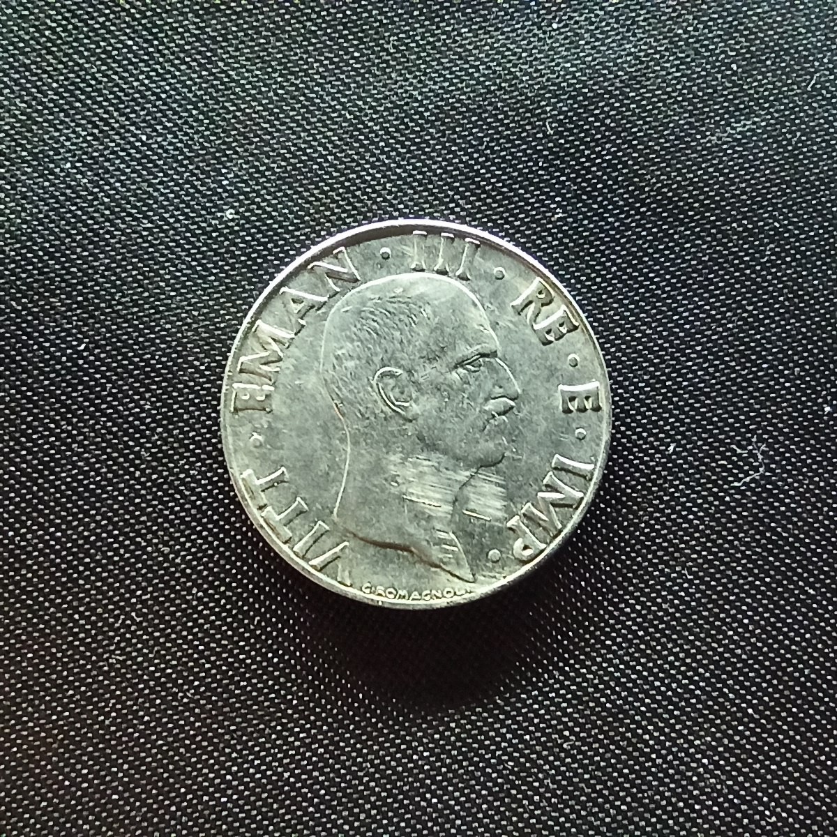 邮泉阁限时拍卖第四场 意大利硬币专场 二战意大利1939年50分年号ⅹⅴⅢ无磁