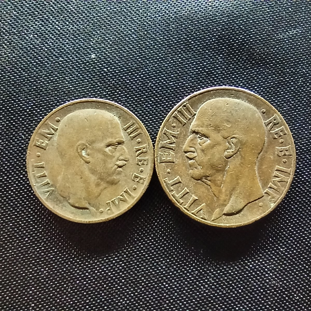 邮泉阁限时拍卖第四场 意大利硬币专场 意大利王国1939年5分10分2枚红铜