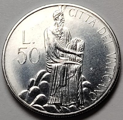 布加迪🐬～世界钱币🌾第 105 期 /  梵蒂冈🐦/圣马力诺🐬/意大利🦜等国专场 - 梵蒂冈🇻🇦 教皇约翰·保罗二世 1986 年 50里拉 25mm