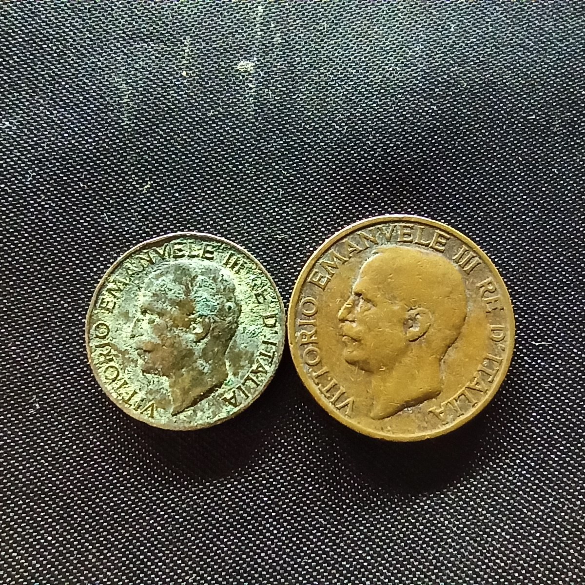 邮泉阁限时拍卖第四场 意大利硬币专场 意大利王国1922年5分10分2枚