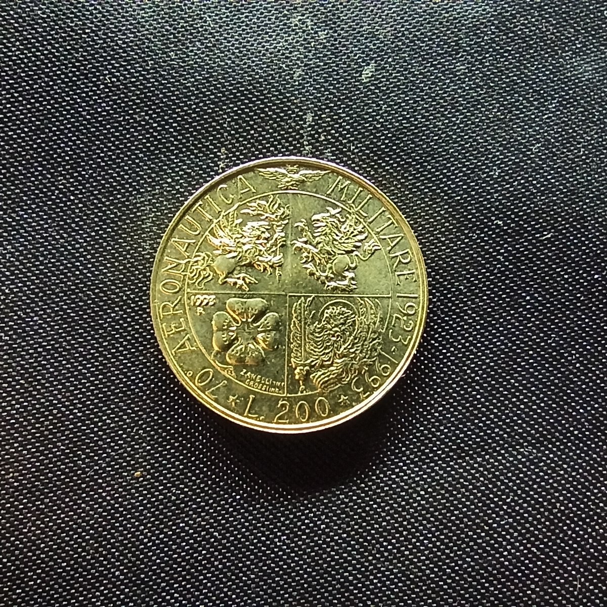 邮泉阁限时拍卖第四场 意大利硬币专场 意大利1993年200里拉纪念币