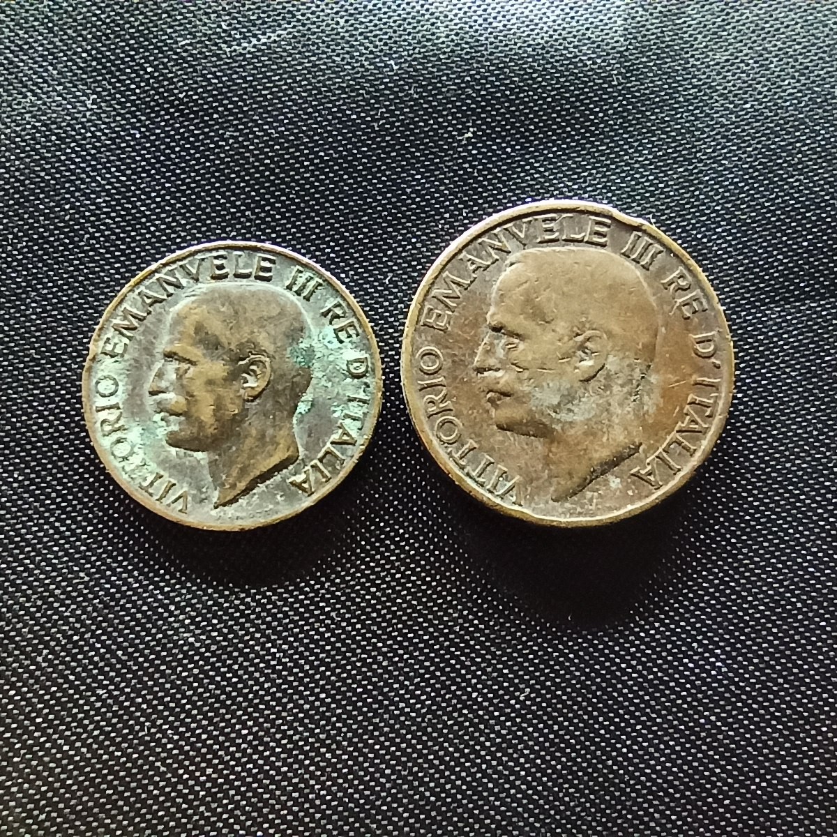 邮泉阁限时拍卖第四场 意大利硬币专场 意大利王国1928年5分10分2枚