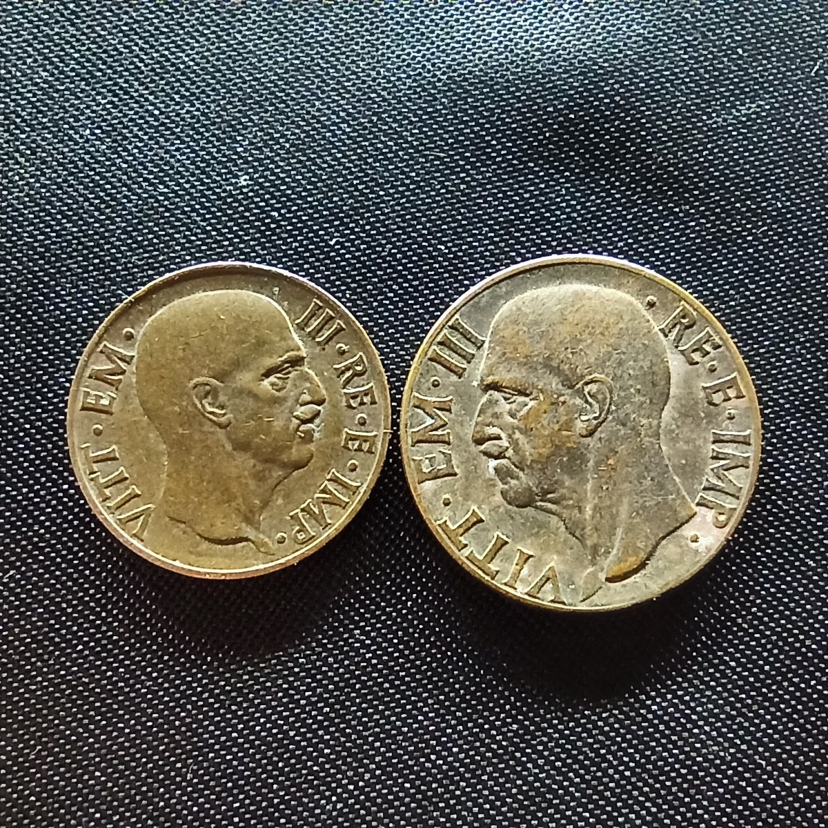 邮泉阁限时拍卖第四场 意大利硬币专场 意大利王国1938年5分10分2枚