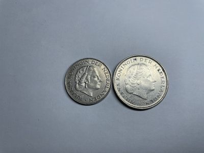 2024年集古藏今外币拍卖第五期-第5场—（总第45拍） - 荷兰60年代1盾和2.5盾