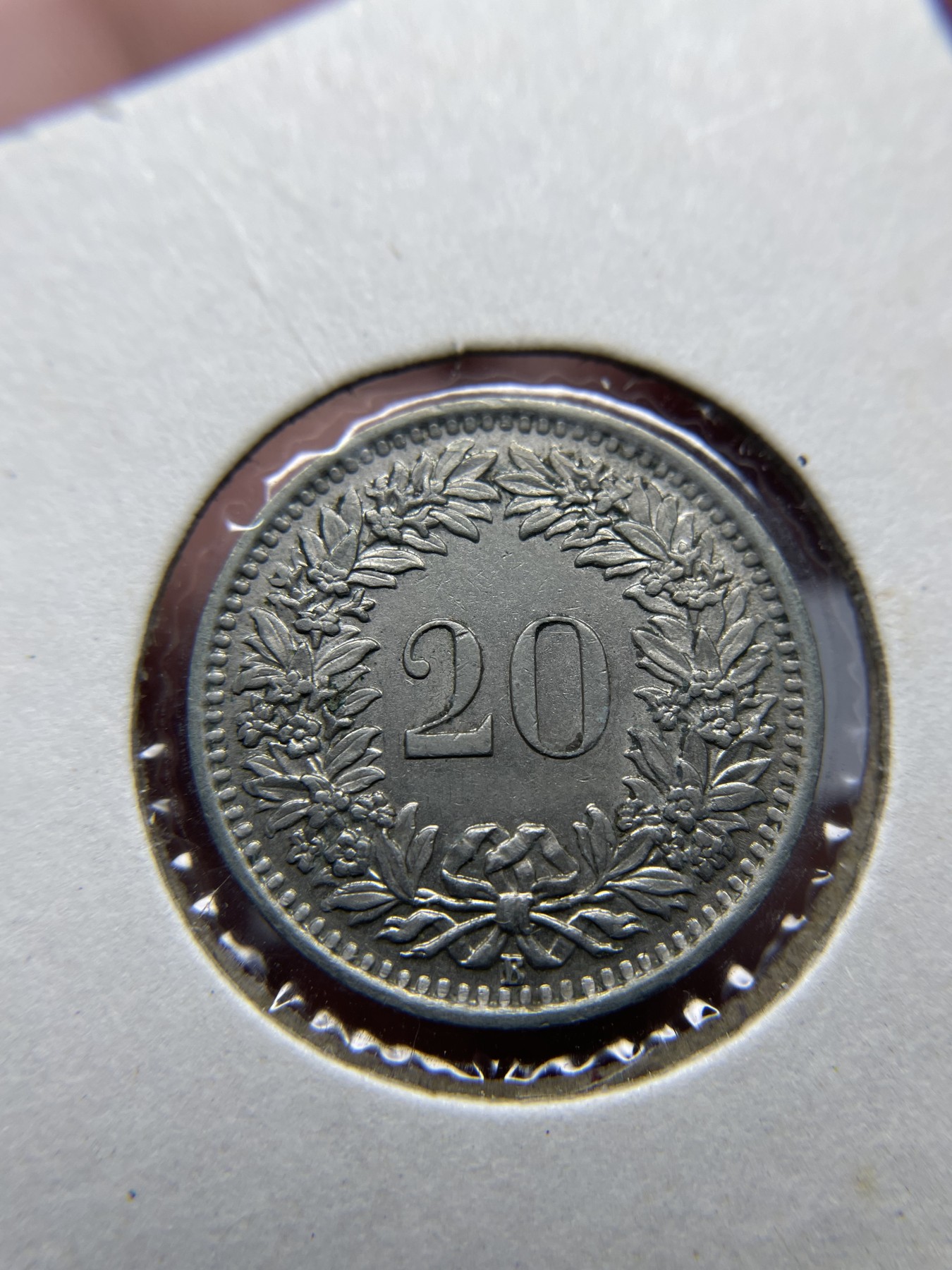 2024年集古藏今外币拍卖第五期-第5场—（总第45拍） 1955年瑞士20分