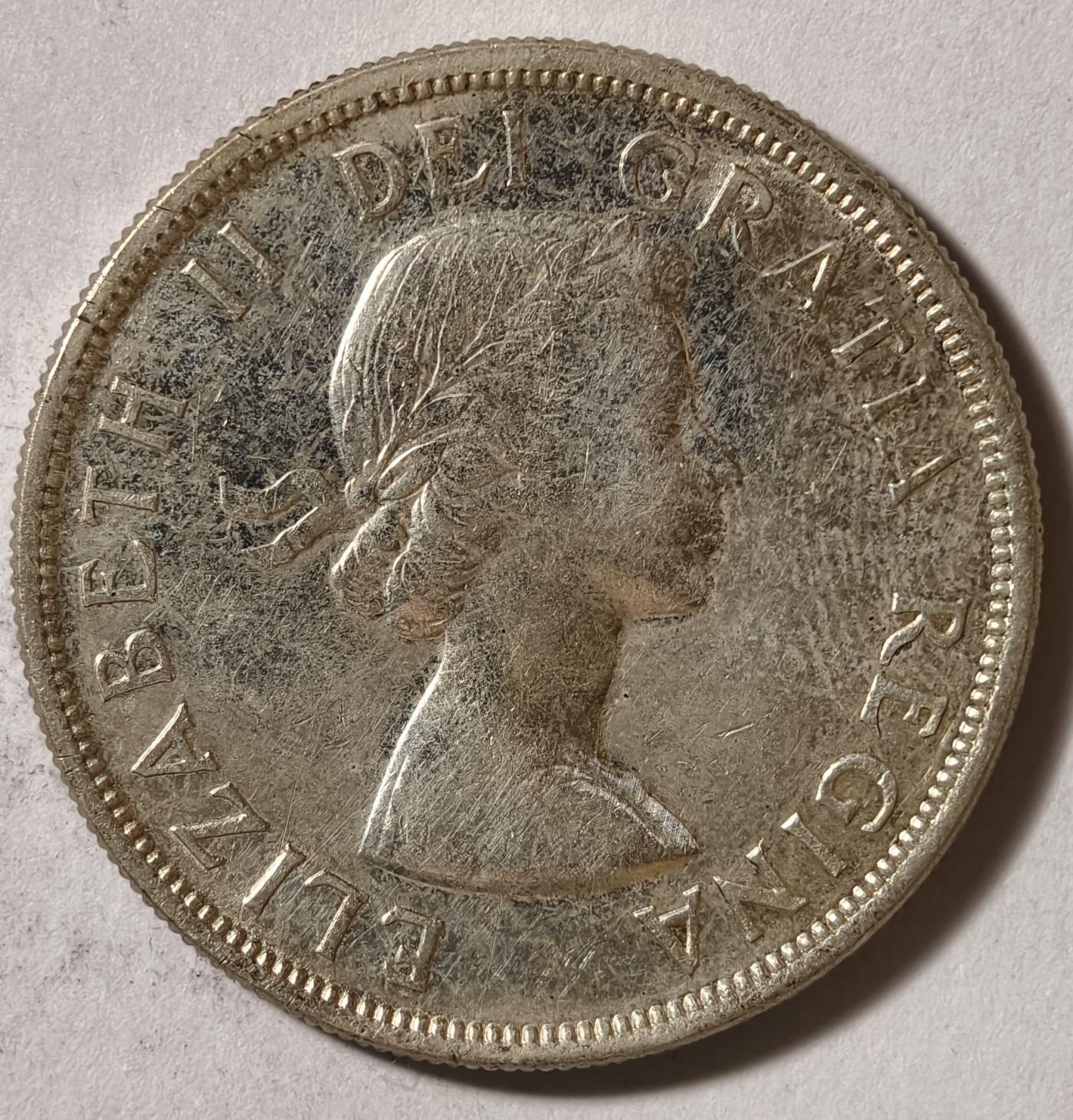 紫瑗钱币——第360期拍卖 加拿大 1956年 伊丽莎白二世 1元 23.4克 0.8银 