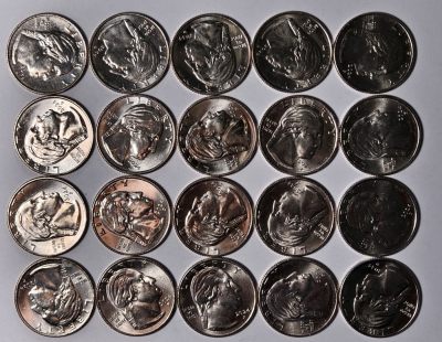 紫瑗钱币——第350期拍卖 - 美国 2024年 杰出女性系列 保罗·默里 25美分 20枚一组 UNC
