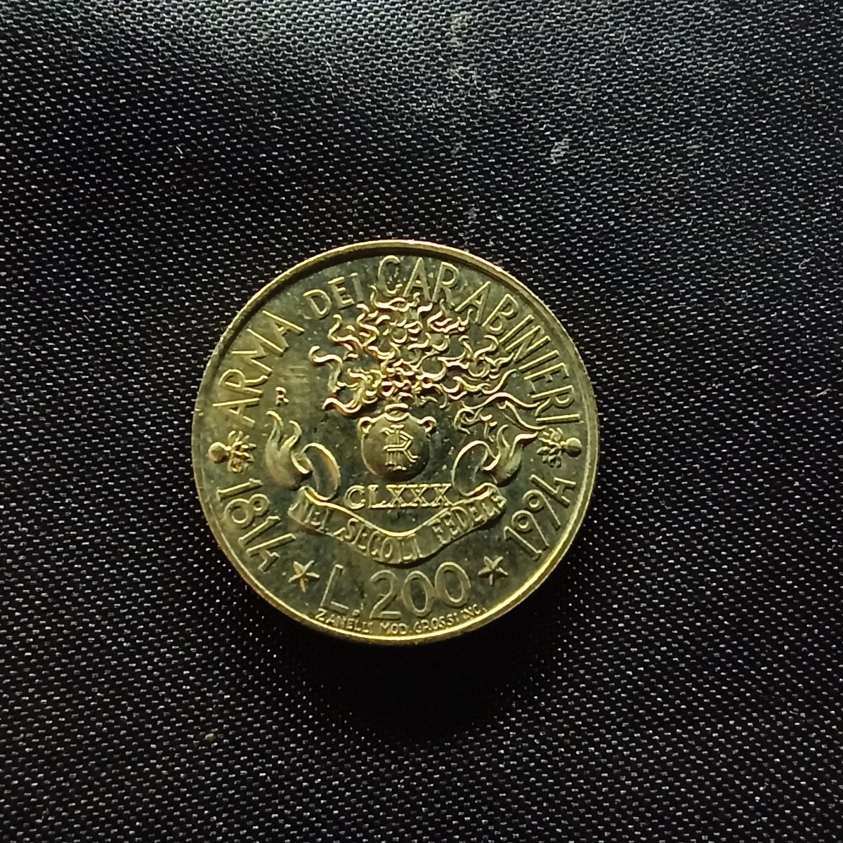 邮泉阁限时拍卖第四场 意大利硬币专场 意大利1994年200里拉纪念币