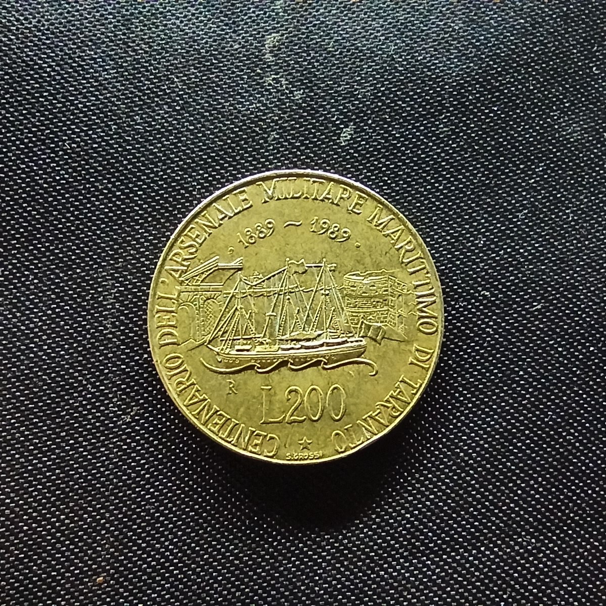 邮泉阁限时拍卖第四场 意大利硬币专场 意大利1989年200里拉纪念币