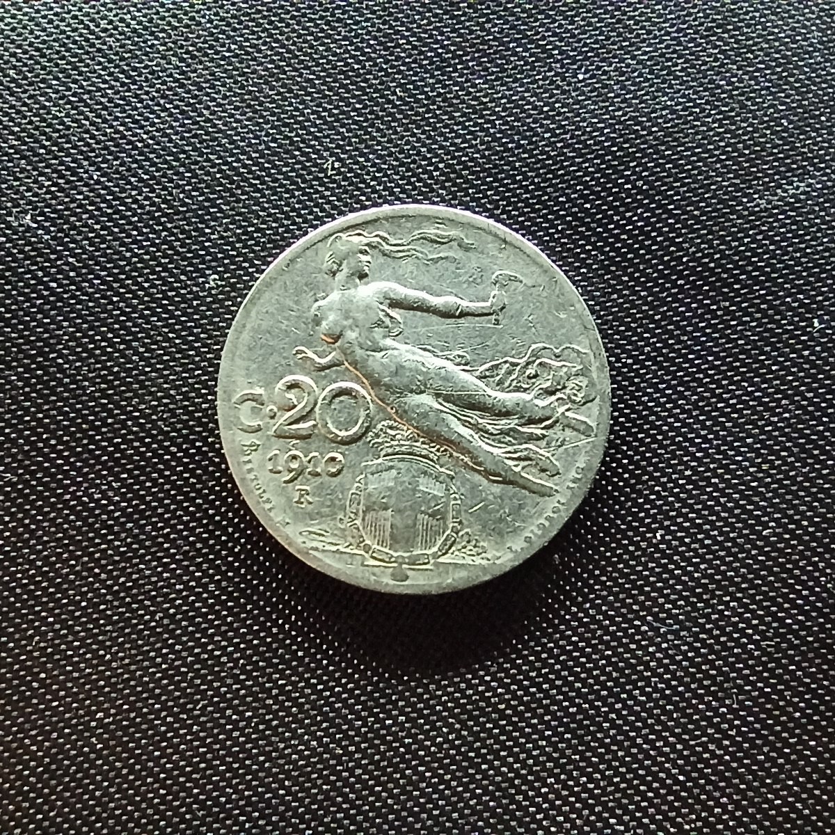 邮泉阁限时拍卖第四场 意大利硬币专场 意大利王国1910年20分