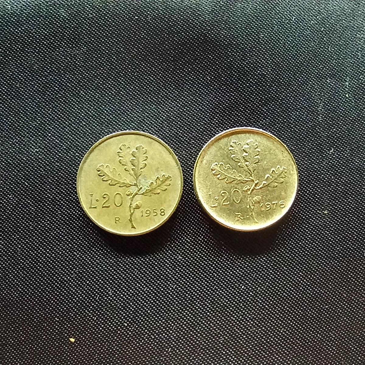 邮泉阁限时拍卖第四场 意大利硬币专场 意大利20里拉2种不同