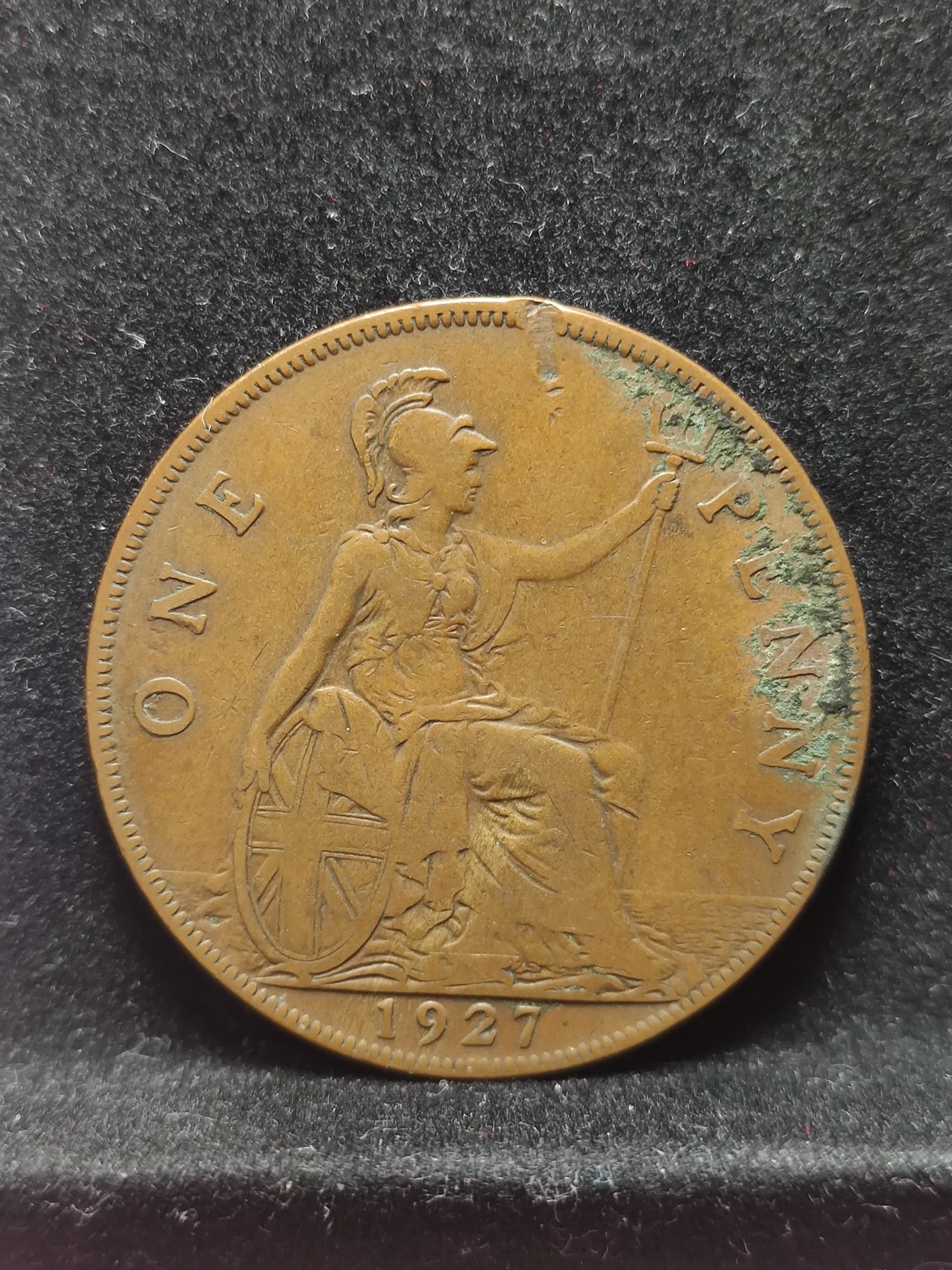 【城南旧事】世界钱币专场-五一精品场 英国1927年乔五一便士