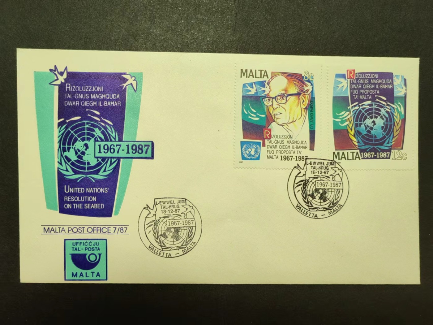 马耳他共和国邮品✌（拍卖专场）精品🔥专场 第62场 马耳他 加入联合国20周年