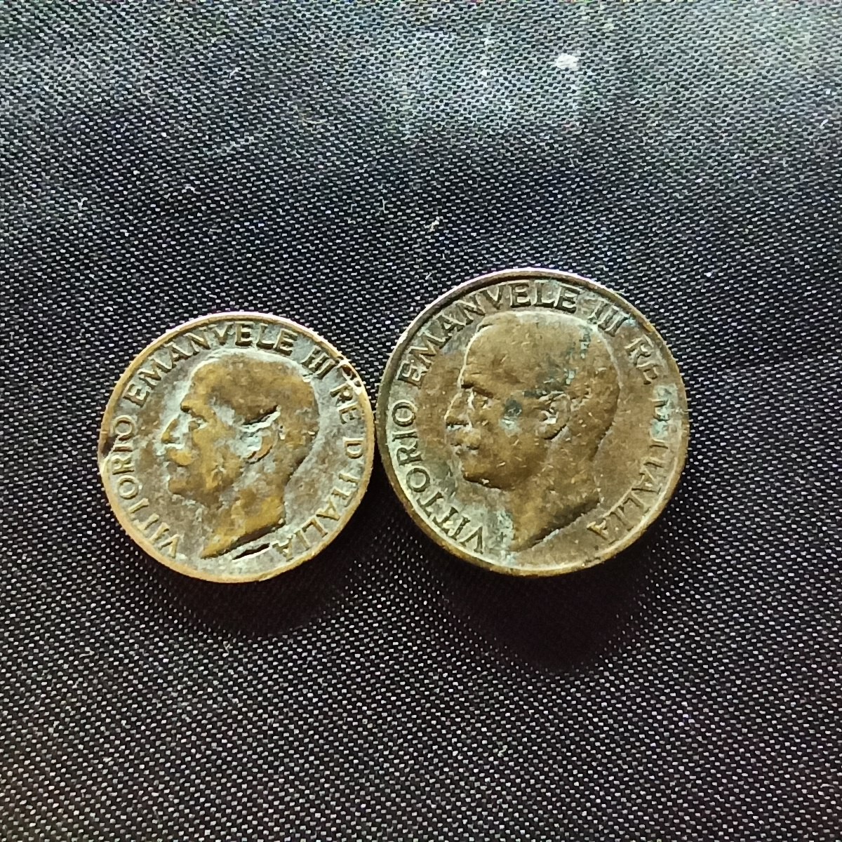 邮泉阁限时拍卖第四场 意大利硬币专场 意大利王国1927年5分10分2枚