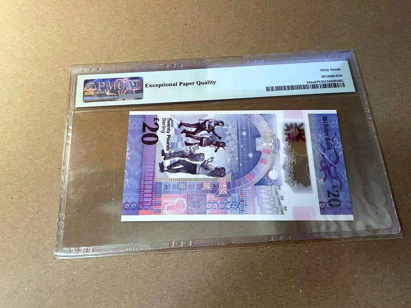 【Blue Auction】✨世界纸币精拍第466期【精】 【AA无47】北爱尔兰 2019年20镑 PMG67EPQ 高分