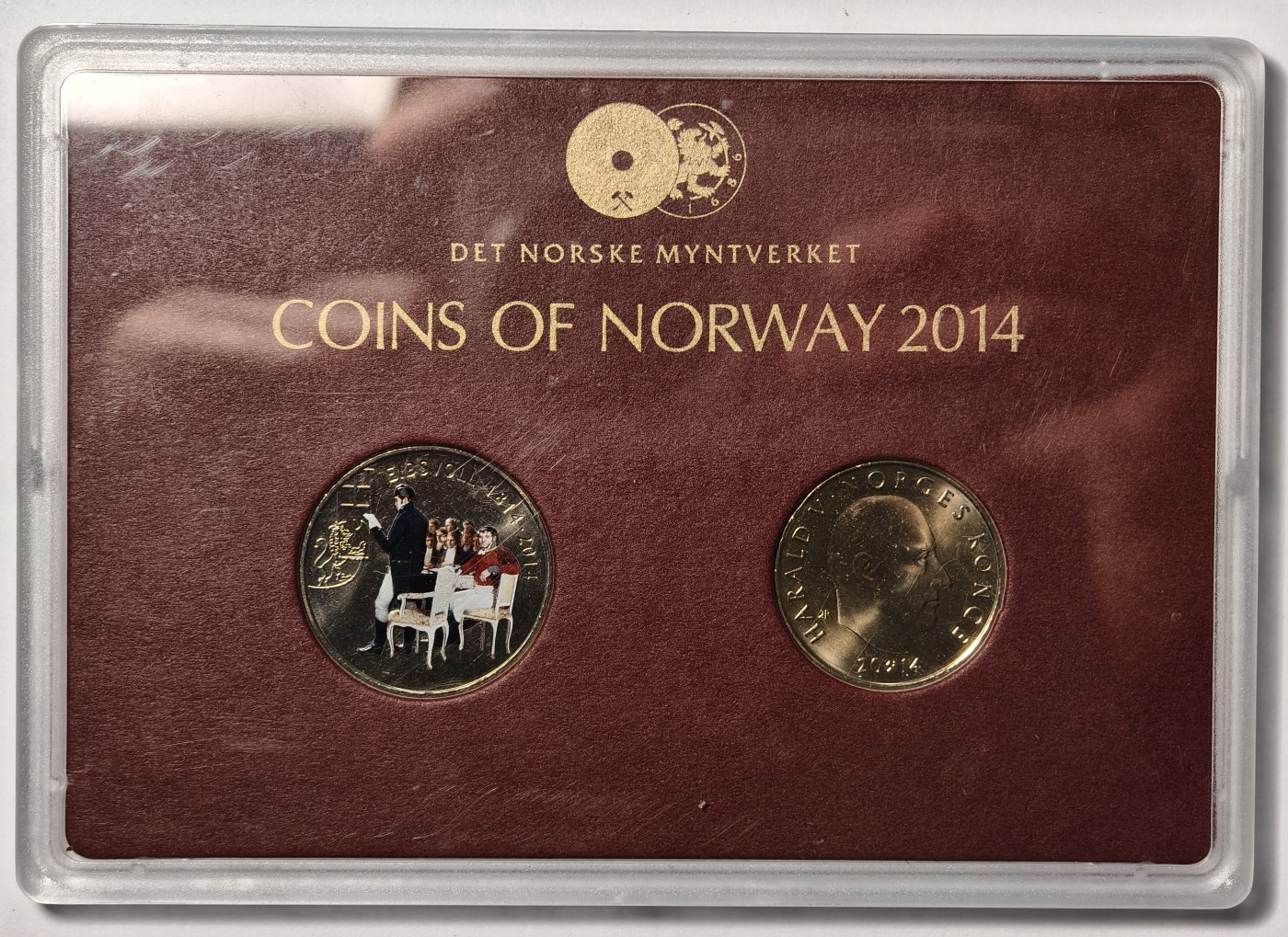 紫瑗钱币——第342期拍卖 挪威 2014年 议会成立200周年 20克朗 原盒 