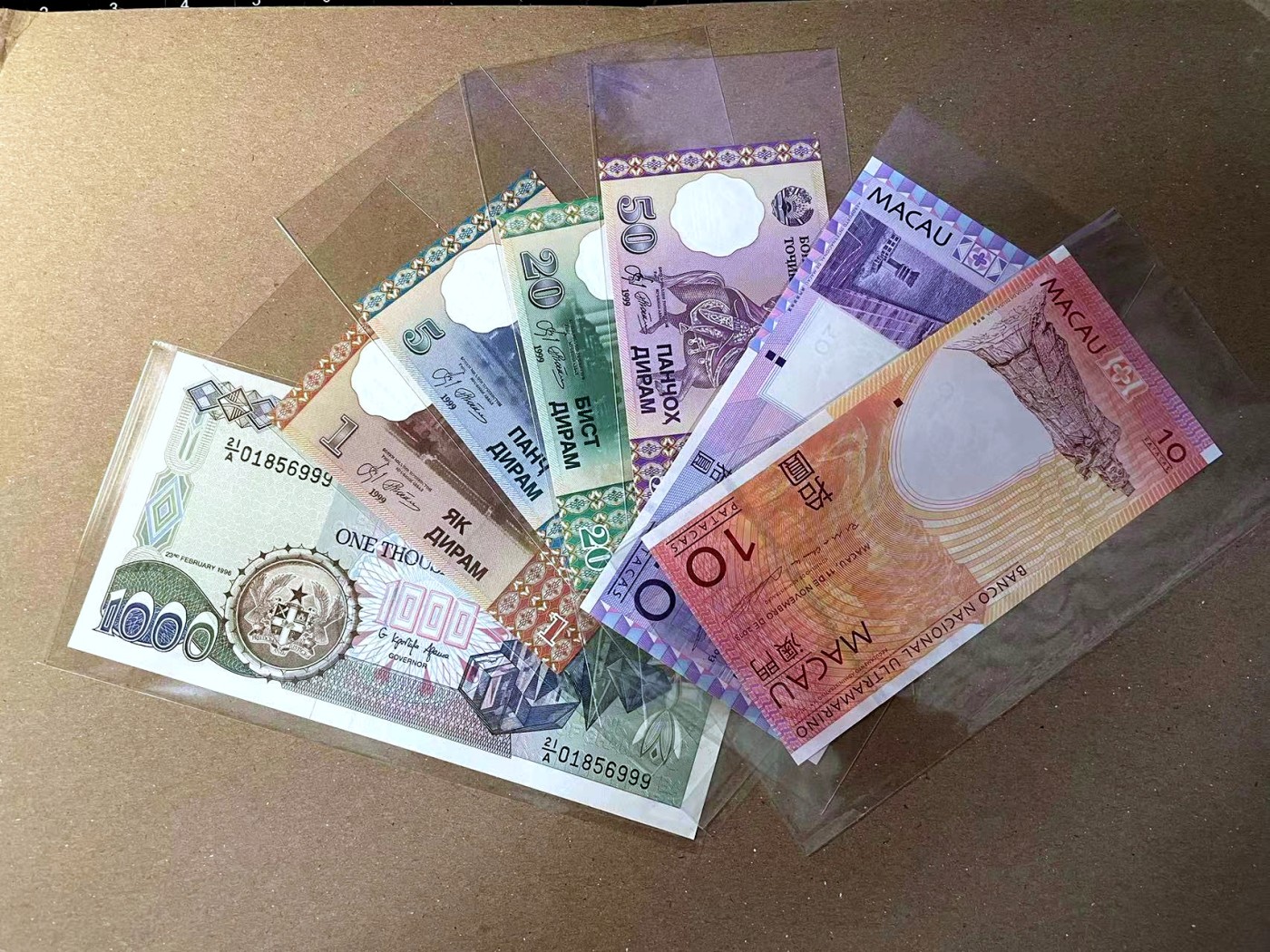 【Blue Auction】✨世界纸币精拍第466期【精】 【一组7张 含多张豹子号】多国纸币一组 全新UNC