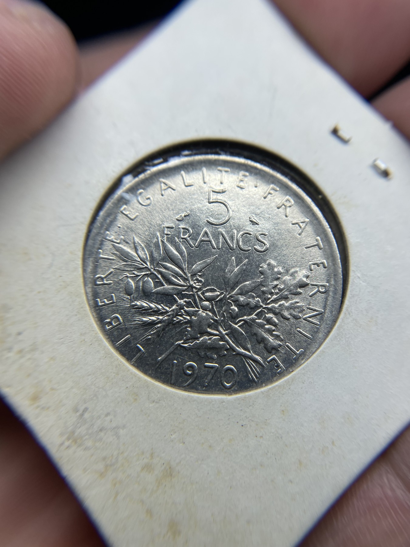 2024年集古藏今外币拍卖第五期-第5场—（总第45拍） 1970年法国5法郎