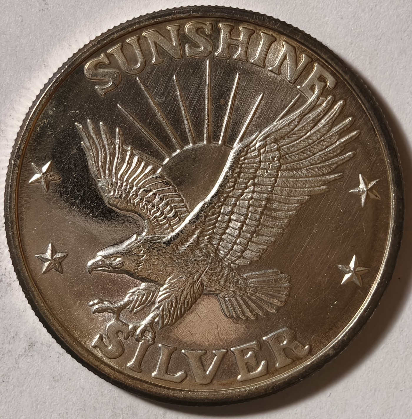 紫瑗钱币——第342期拍卖 美国 太阳之光 1盎司纯银 31.1克 0.999银 