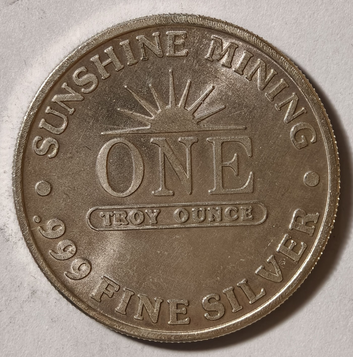 紫瑗钱币——第342期拍卖 美国 太阳之光 1盎司纯银 31.1克 0.999银 