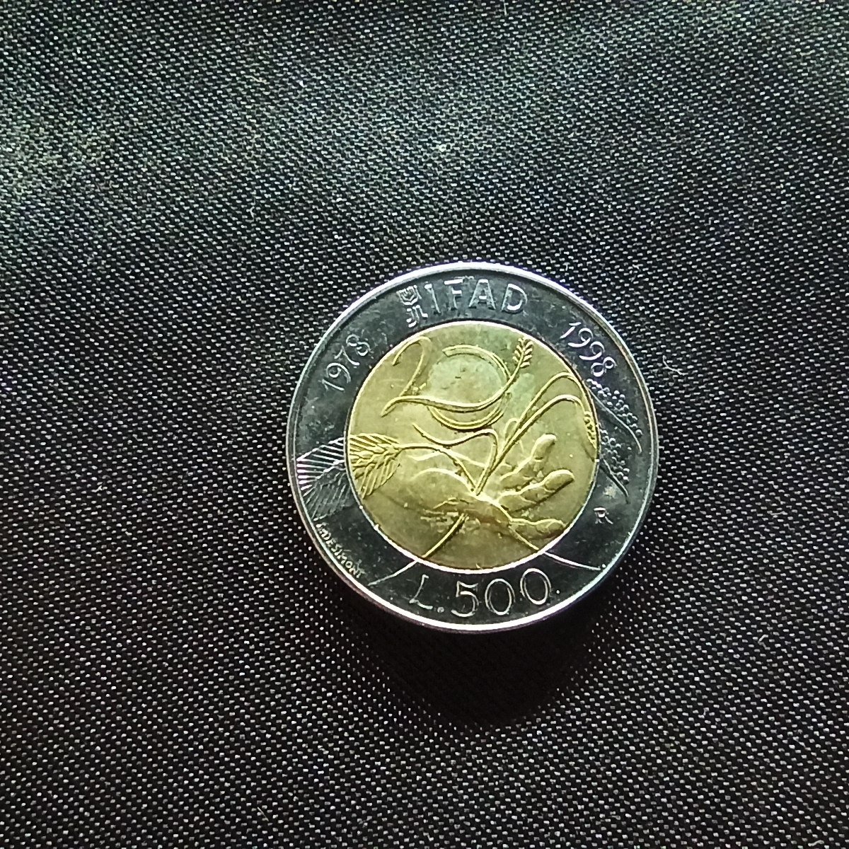 邮泉阁限时拍卖第四场 意大利硬币专场 意大利1998年500里拉纪念币