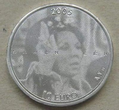 【币将精彩】世界钱币拍卖（2025-11-26） - 荷兰2005年女王即位25周年10元纪念银币 ，普制UNC。