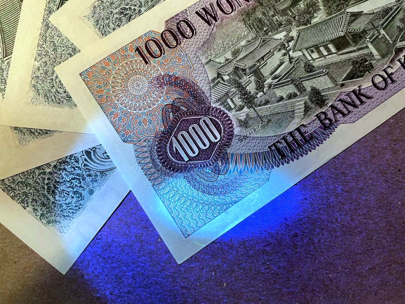 【Blue Auction】✨世界纸币精拍第466期【精】 【一组5张】韩国 500-1000元 UNC/UNC-