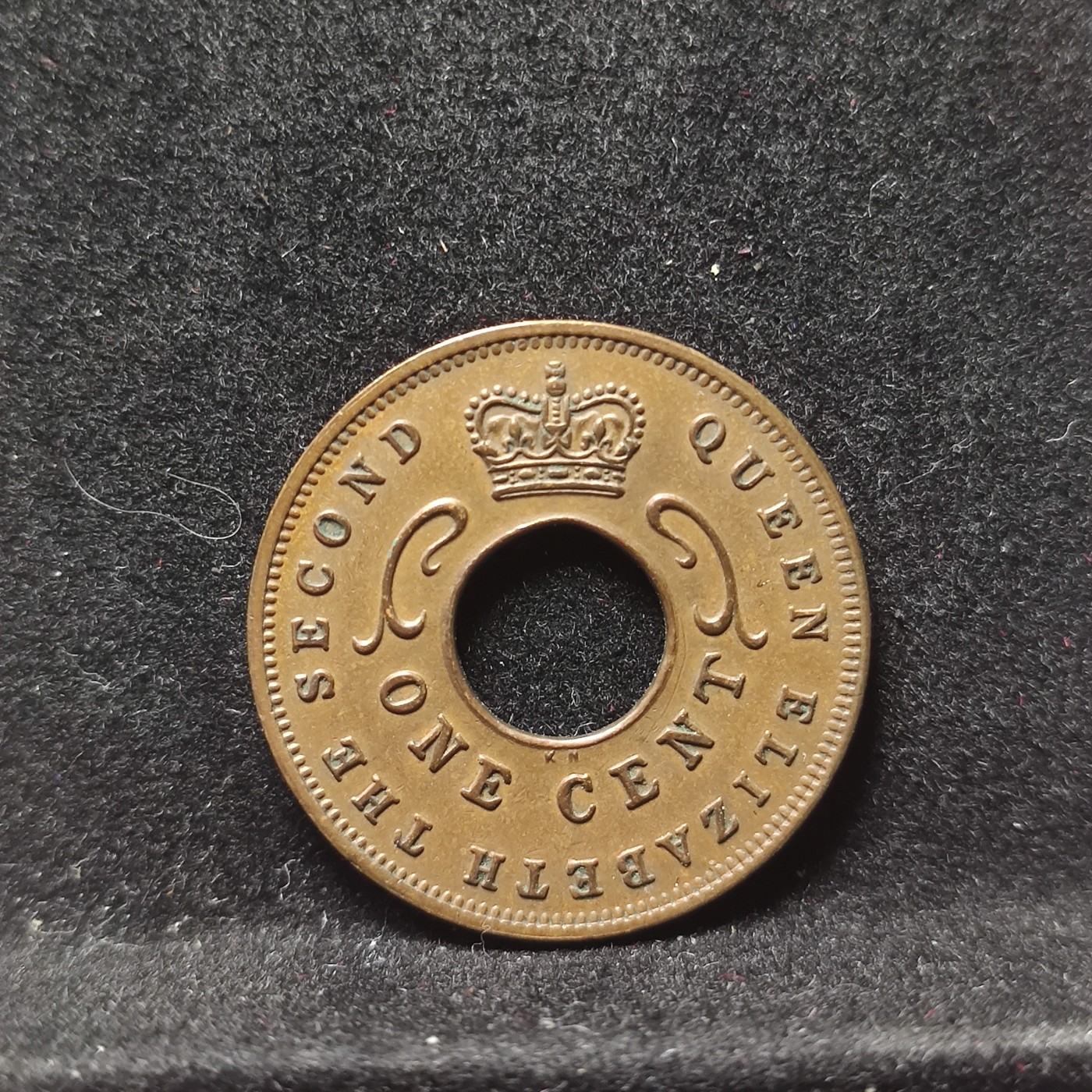 【城南旧事】世界钱币专场-五一精品场 英属东非1959年中孔一分好品