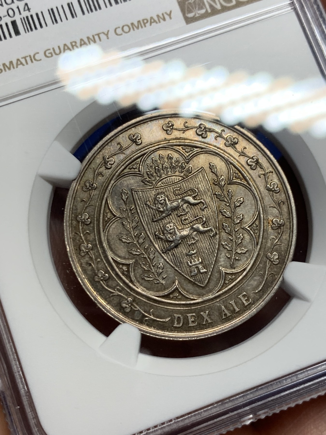 《竞宝斋》第262场-周日，周一，周二 3场连拍 (全场包邮) NGC MS62 法国公共卫生圆形银质代币