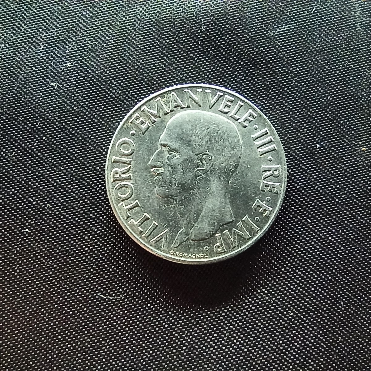 邮泉阁限时拍卖第四场 意大利硬币专场 二战意大利1939年1里拉年号ⅹⅴⅢ无磁