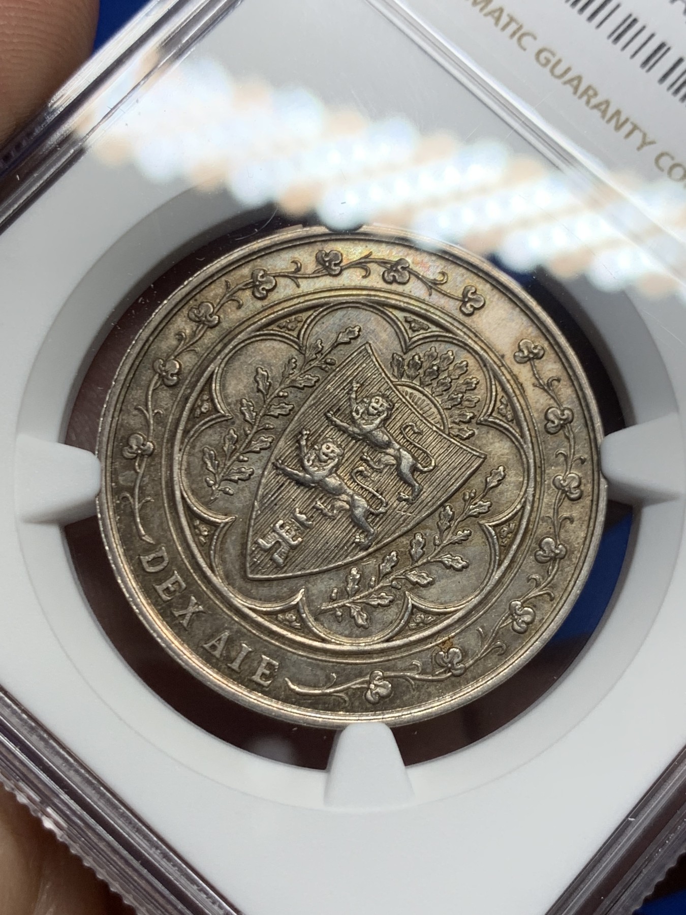 《竞宝斋》第262场-周日，周一，周二 3场连拍 (全场包邮) NGC MS62 法国公共卫生圆形银质代币