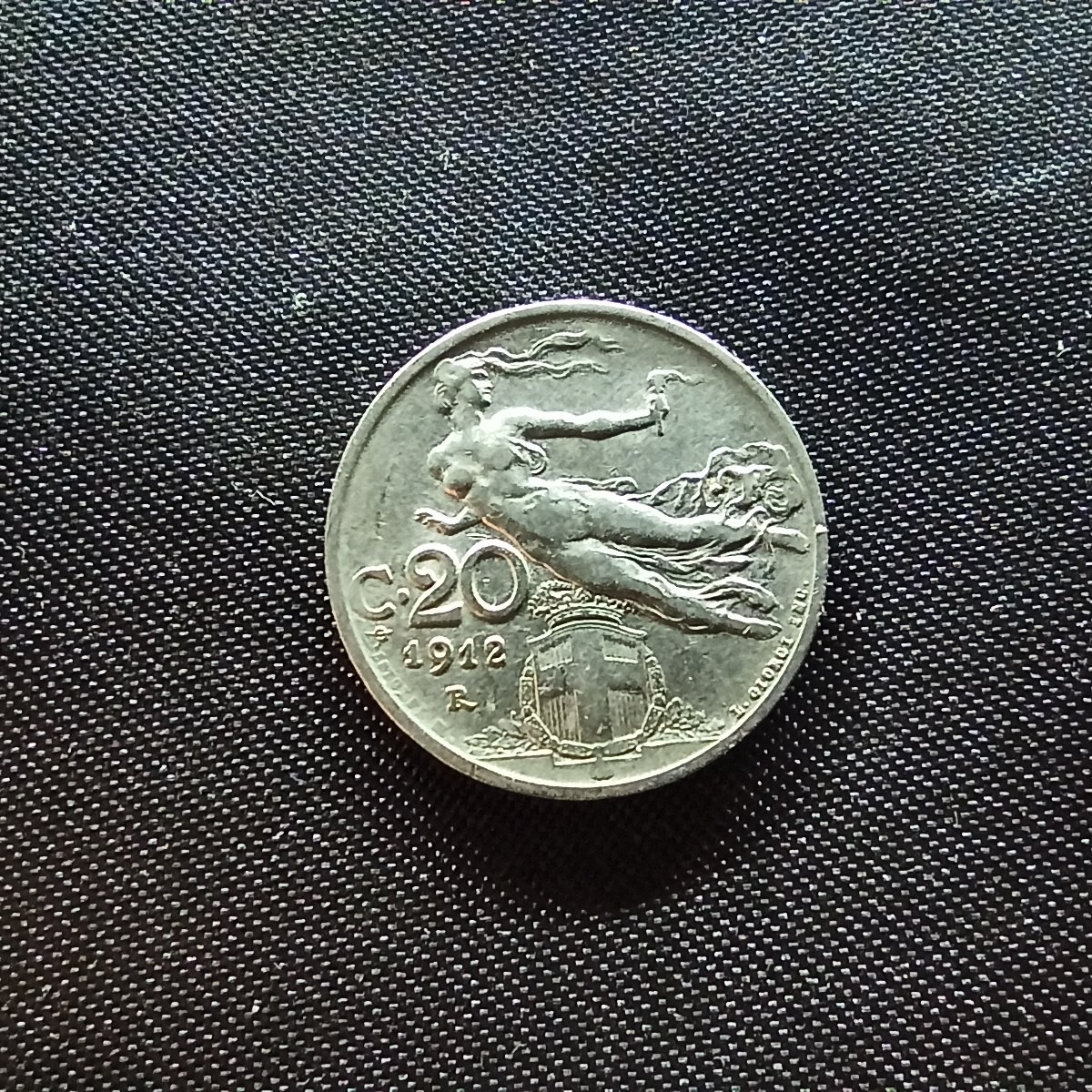 邮泉阁限时拍卖第四场 意大利硬币专场 意大利王国1912年20分