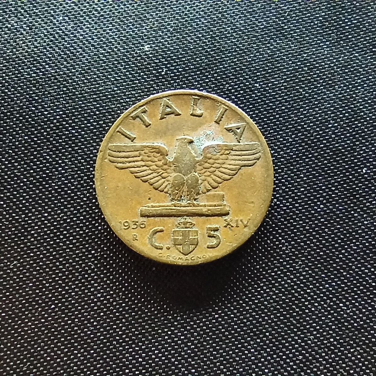 邮泉阁限时拍卖第四场 意大利硬币专场 意大利王国1936年5分