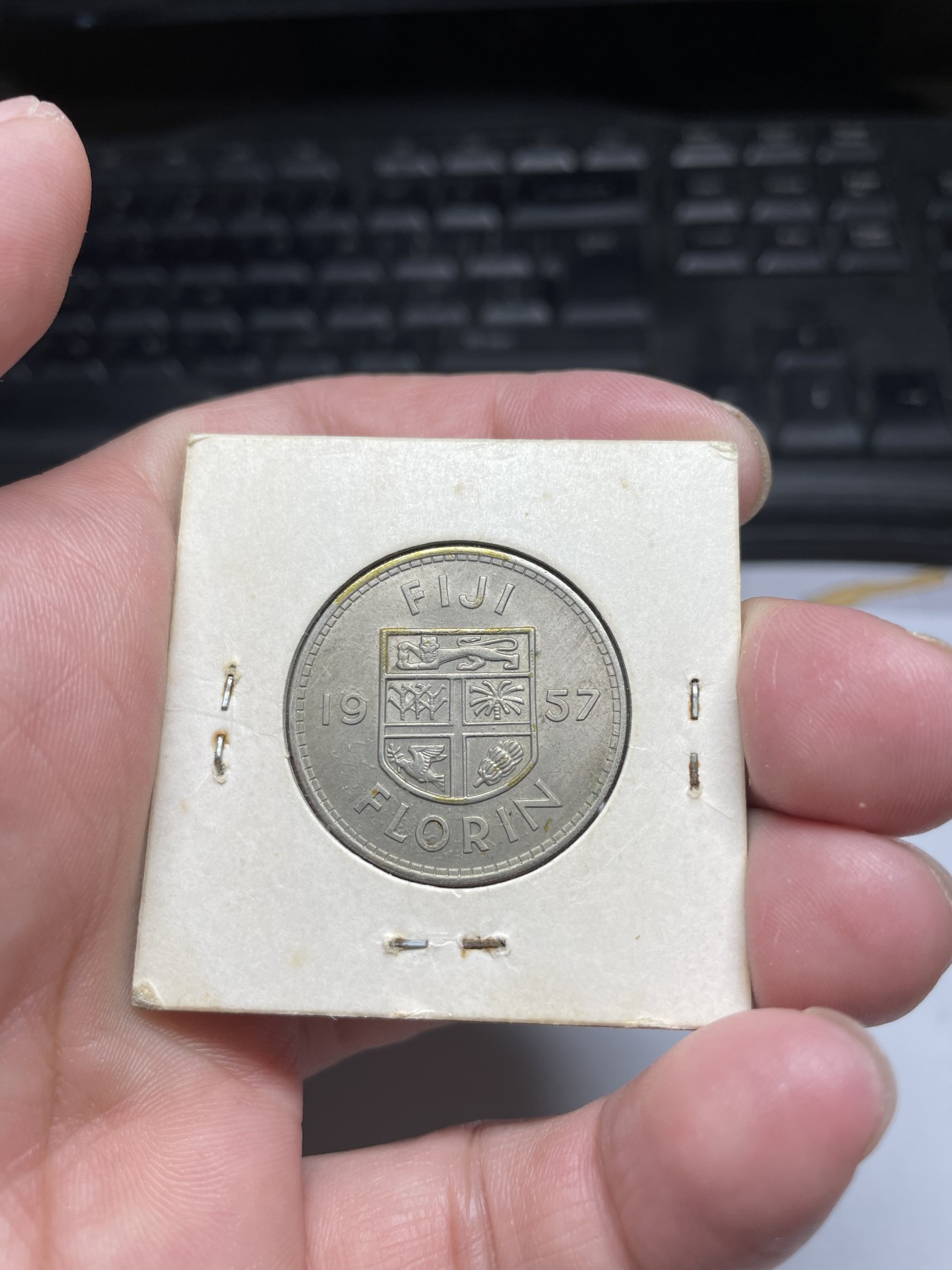 2024年集古藏今外币拍卖第五期-第5场—（总第45拍） 1957年斐济1福林