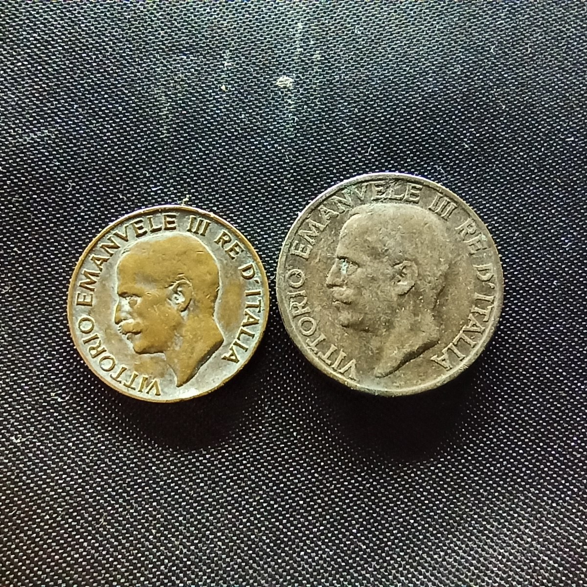 邮泉阁限时拍卖第四场 意大利硬币专场 意大利王国1925年5分10分2枚